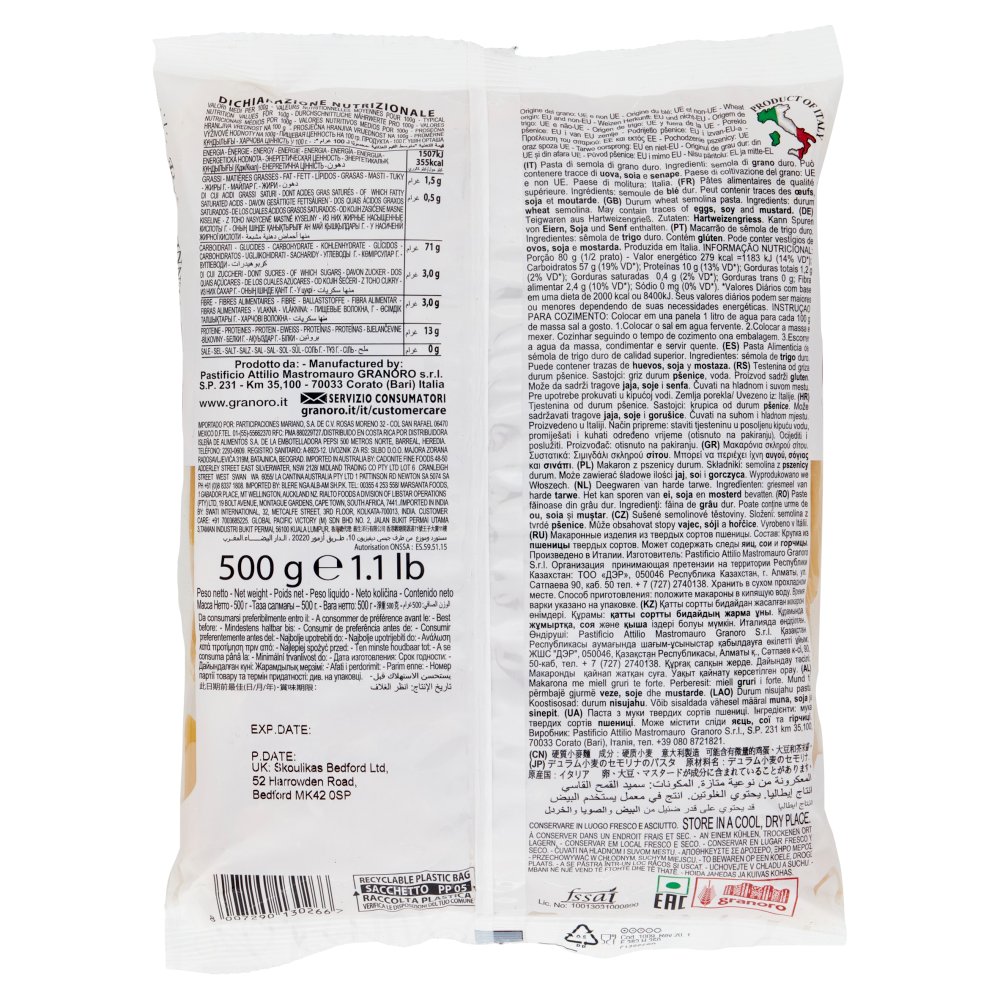 [Immagino] Parte posteriore planogramma