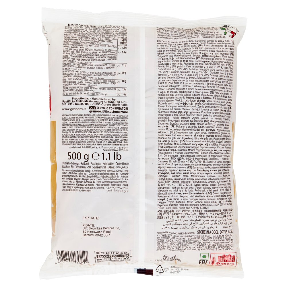 [Immagino] Parte posteriore planogramma