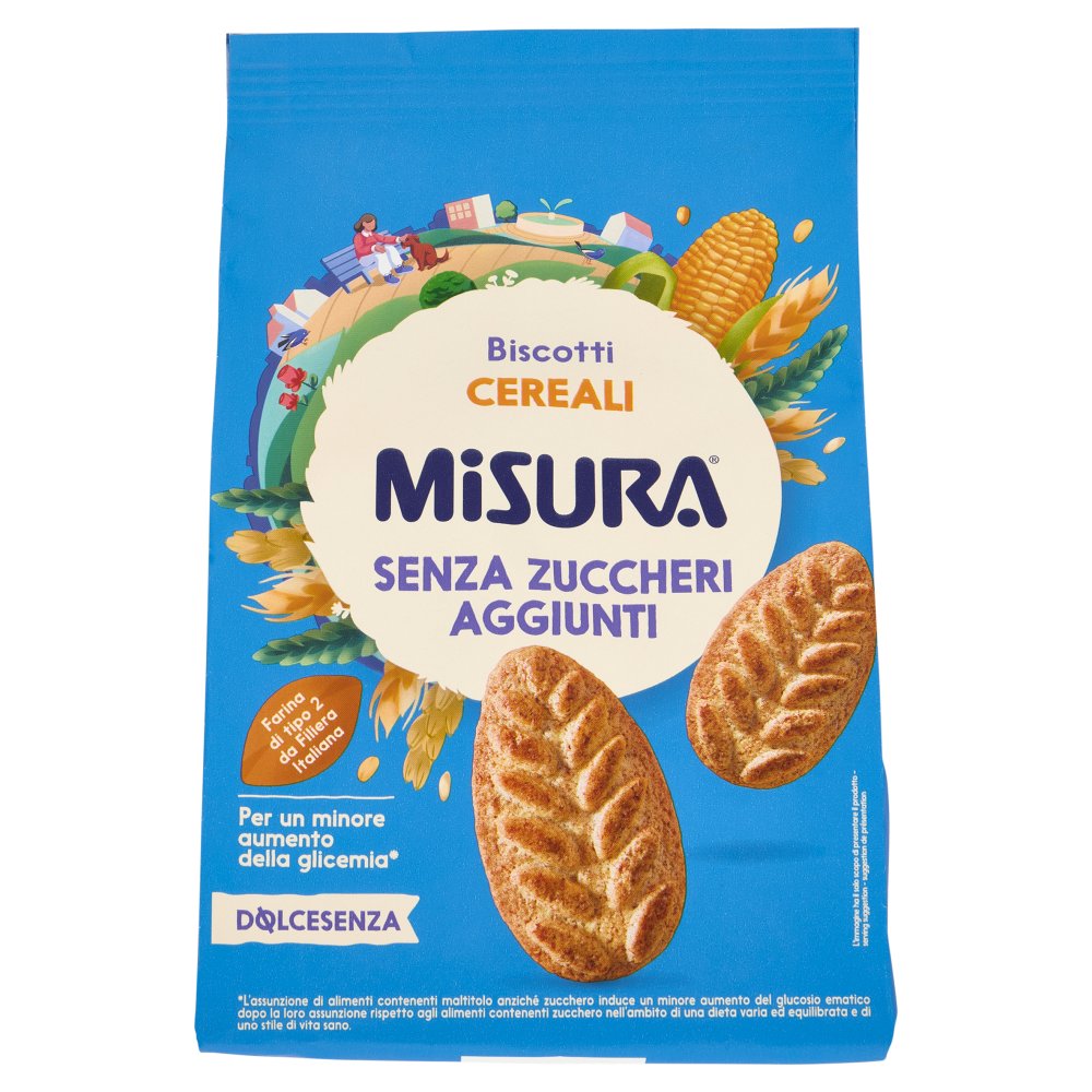 Misura Dolcesenza Biscotti Mais Riso e Fiocchi di Farro Gr.300
