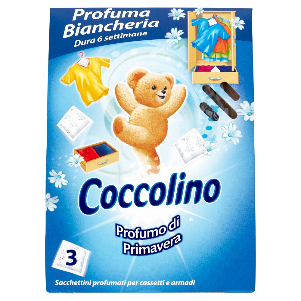 COCCOLINO SACCHETTI PROFUMA BIANCHERIA
