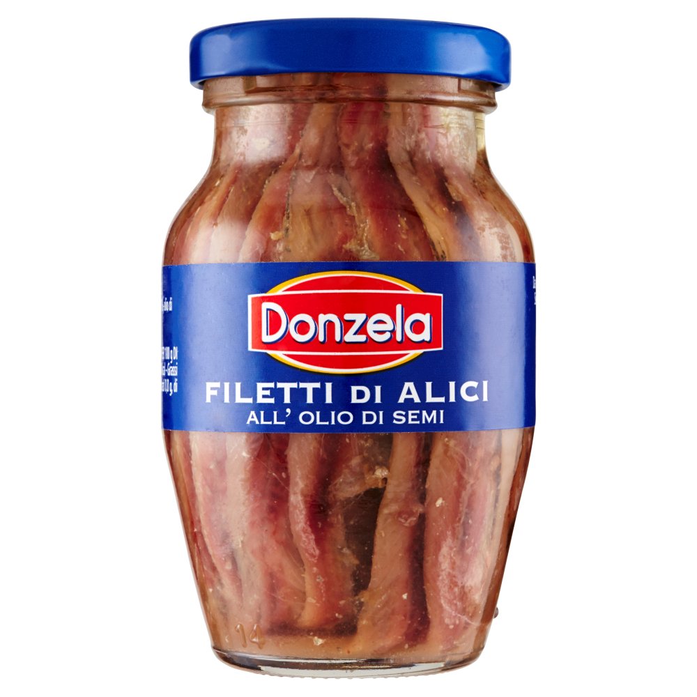 Donzela Filetti di Alici in Vasetto di Vetro Gr.160