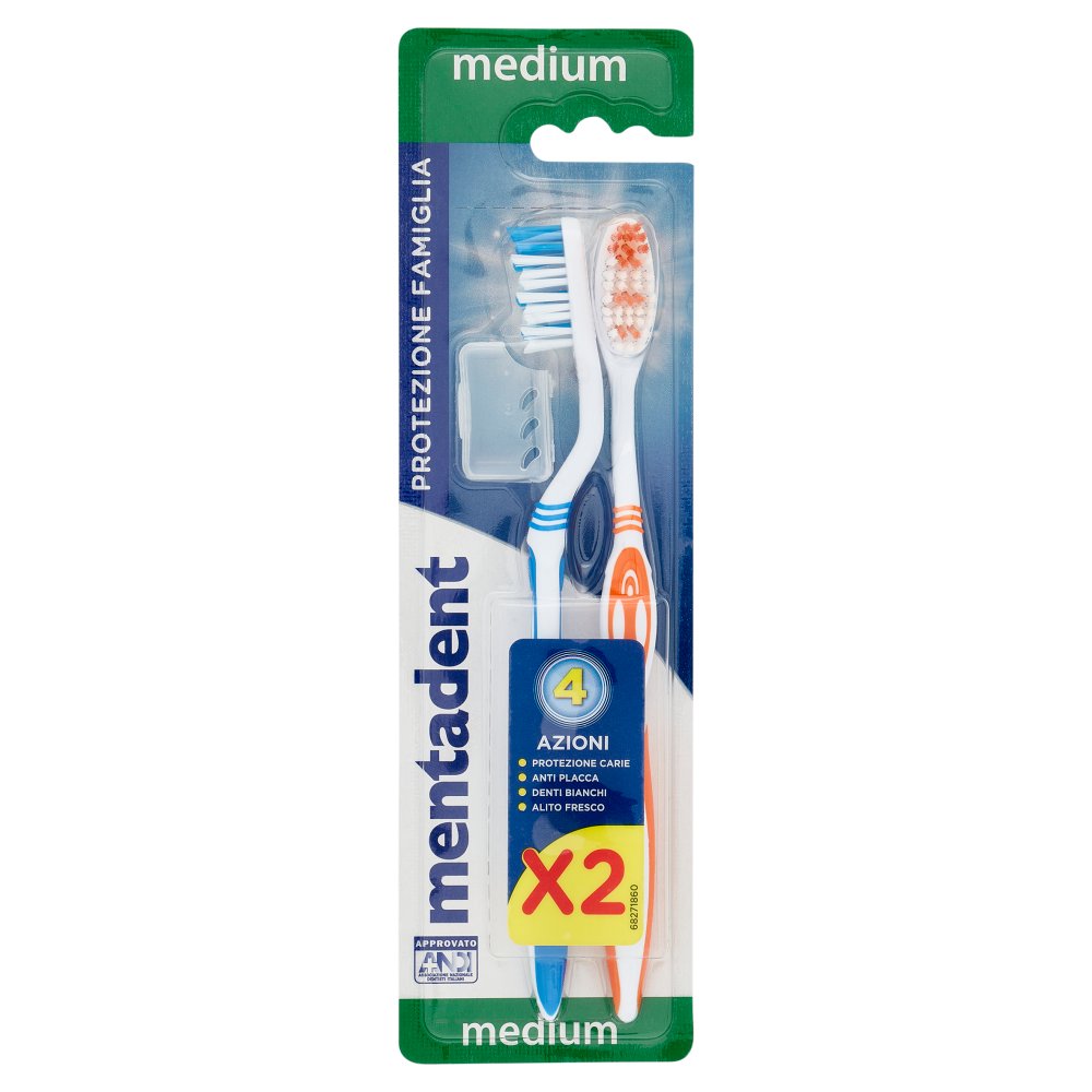 MENTADENT SPAZZOLINO PLUS X 2 PZ.