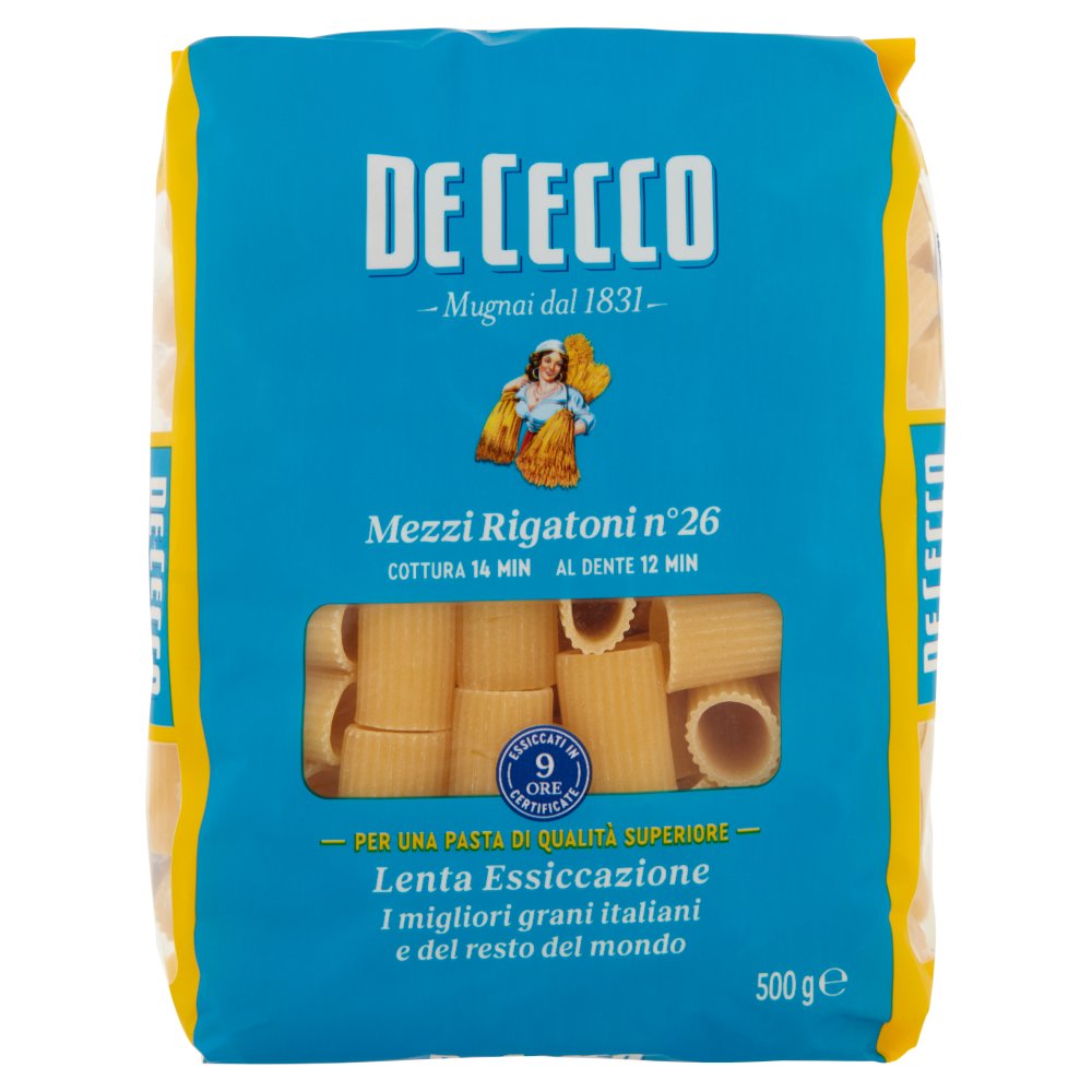 De Cecco Mezzi Rigatoni N°26 Gr.500