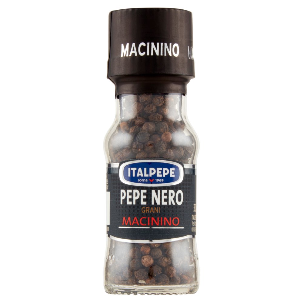 Italpepe Pepe Nero in Grani con Macina Pepe Gr.28