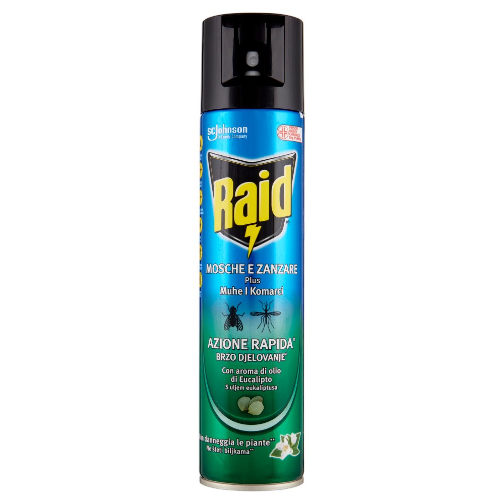 RAID MOSCHE E ZANZARE EUCALIPTO SPRAY