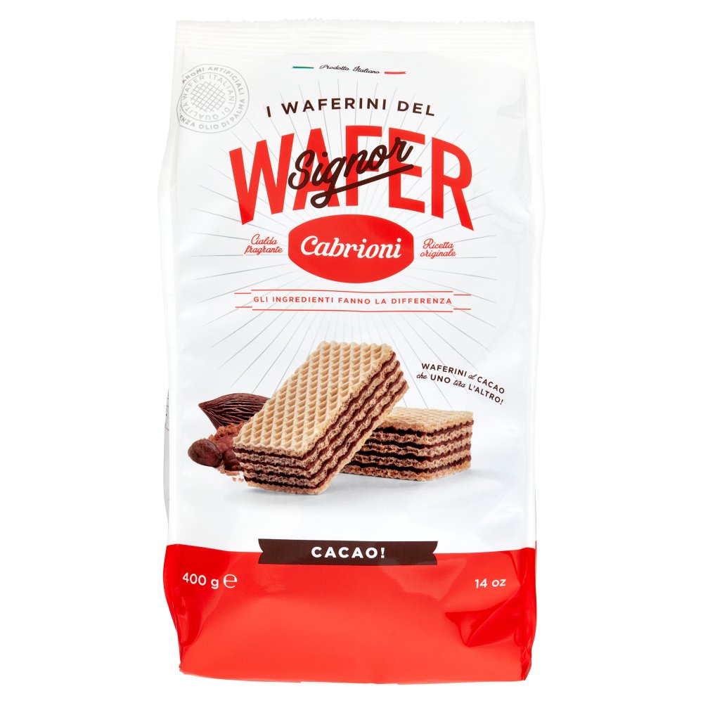 Cabrioni i Waferini del Signor Cabrioni Wafer Cacao Gr.400
