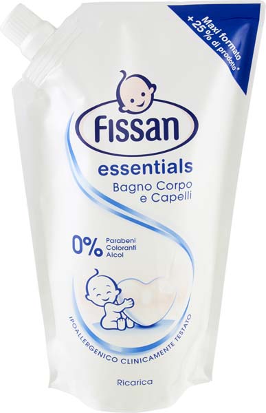 Fissan Baby Essential Bagno Corpo e Capelli Ricarica Ml.500