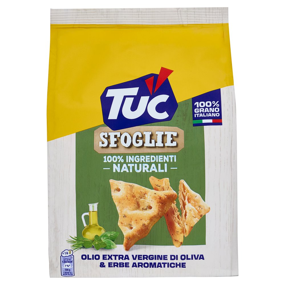 Tuc Sfoglie con Olio Extra Vergine di Oliva ed Erbe Aromatiche Gr.170