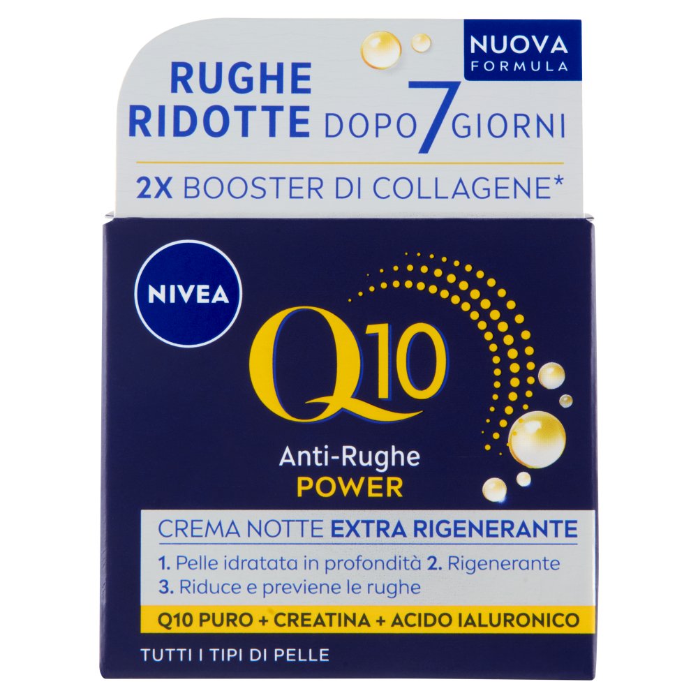 Nivea Crema Antirughe Notte Q10 Power Rassoda e Tonifica Ml.50
