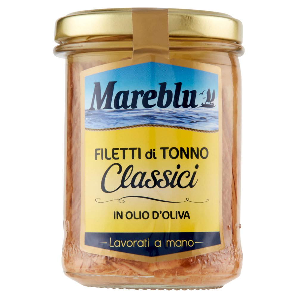Mareblu Tonno all'Olio d'Oliva in Vasetto di Vetro Gr.180