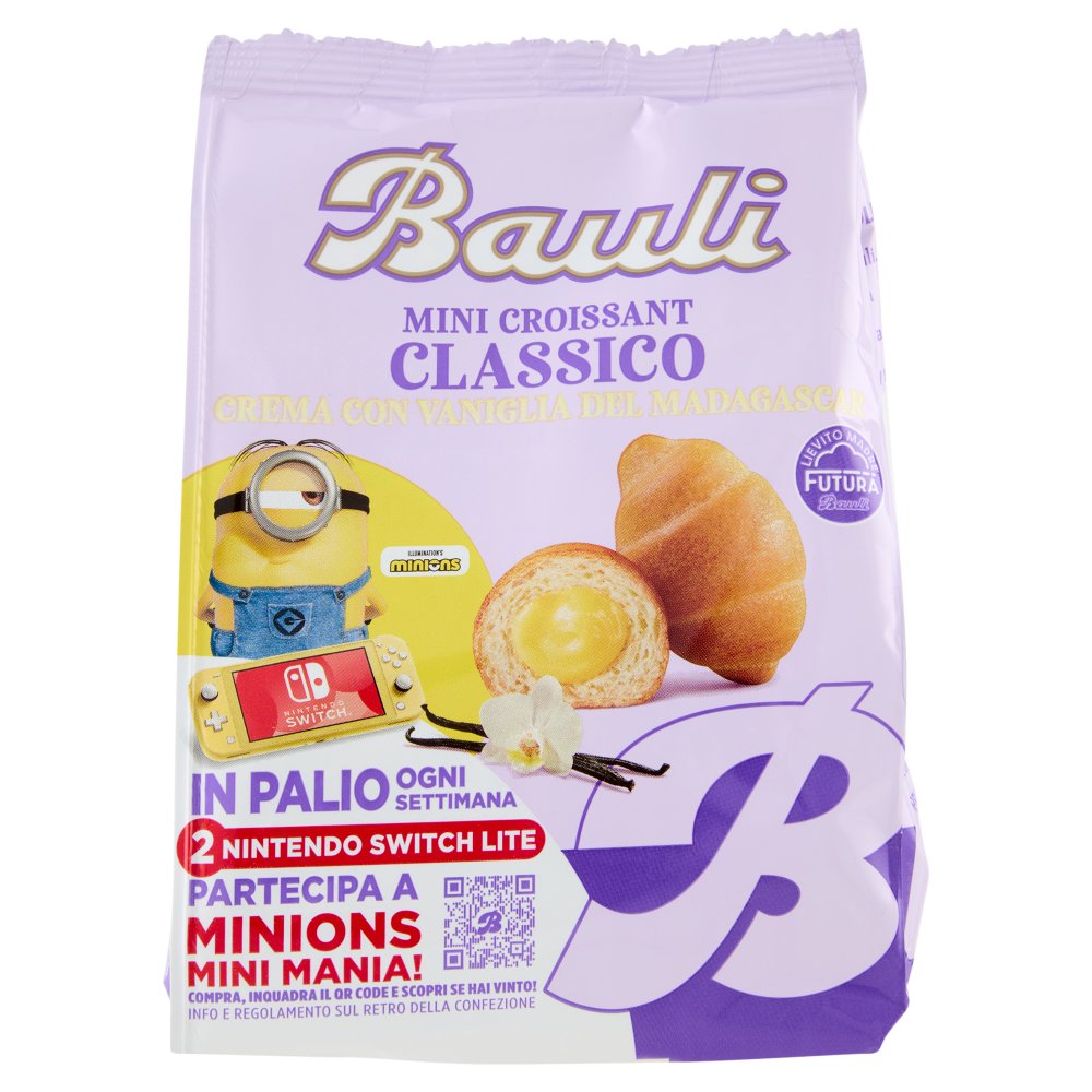 Bauli Mini Croissant Classico Crema con Vaniglia del Madagascar Gr.75