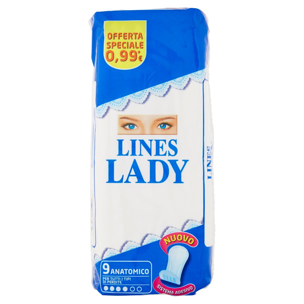 Lines Lady Assorbenti Anatomici Pz.9