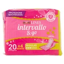 Lines Intervallo Fresh Proteggislip Ripiegato Pz.20+4