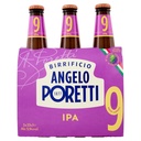 Poretti 9 Luppoli Agrumati Birra IPA Cl.33X3 Vol.5.9°