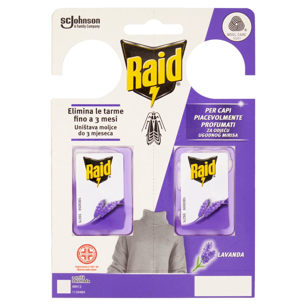 Raid Tarme Gel Profumato alla Lavanda Pz.2
