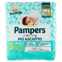 Pampers Pannolini Baby Dry Midi Taglia 3 da 4 a 9 Kg