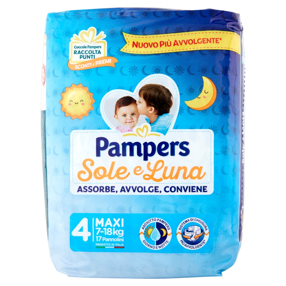 PAMPERS PANNOLINI SOLE&LUNA MAXI 18 PZ