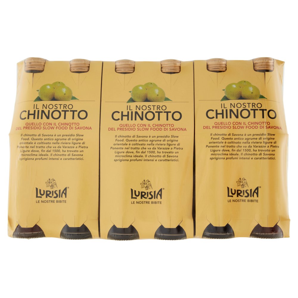 Lurisia il Nostro Chinotto in Bottiglia di Vetro Ml.275x4