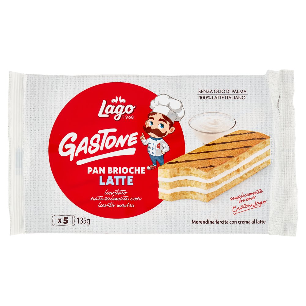 Gastone Lago Pan Brioche al Latte Gr.135 Pz.5
