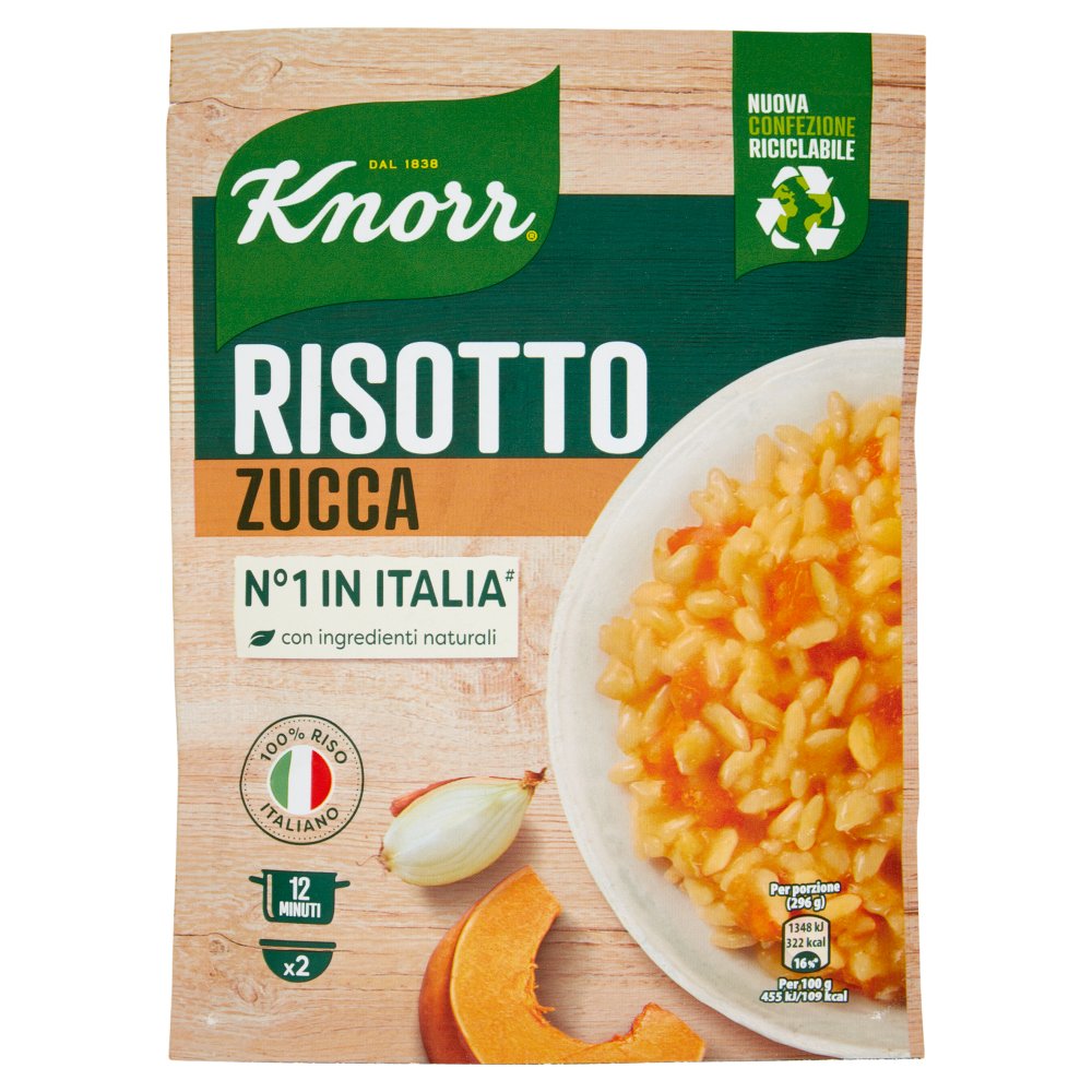 Knorr Risotteria Risotto Zucca Piu’ Cremoso Gr.175