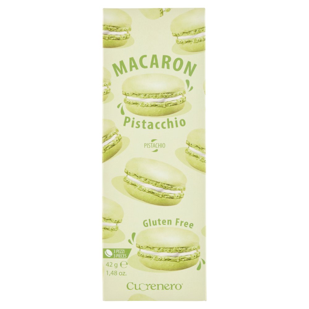 Cuorenero Macarons al Pistacchio Pz.3 Gr.42