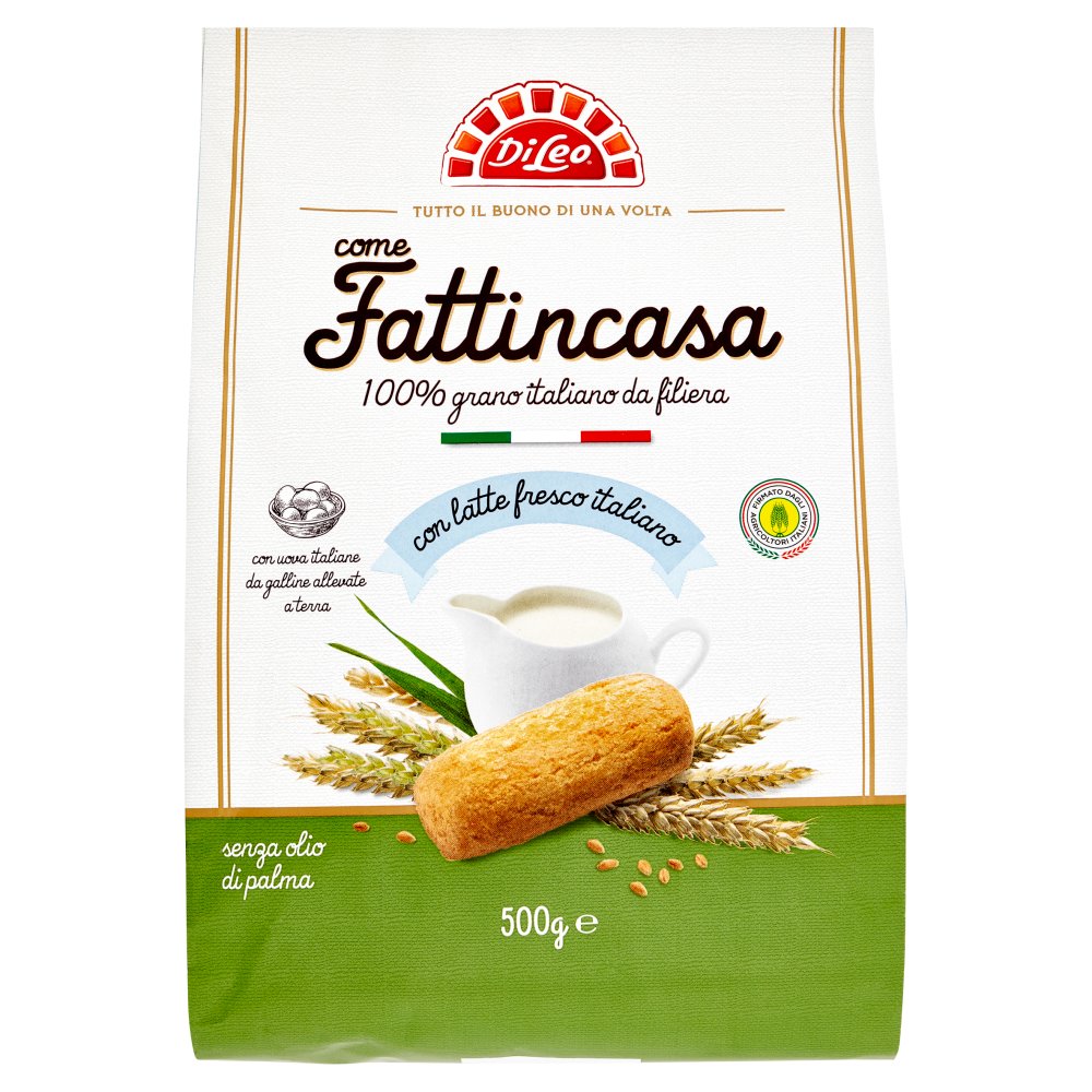 Di Leo Biscotti Come Fattincasa con Latte Fresco Italiano Gr.500