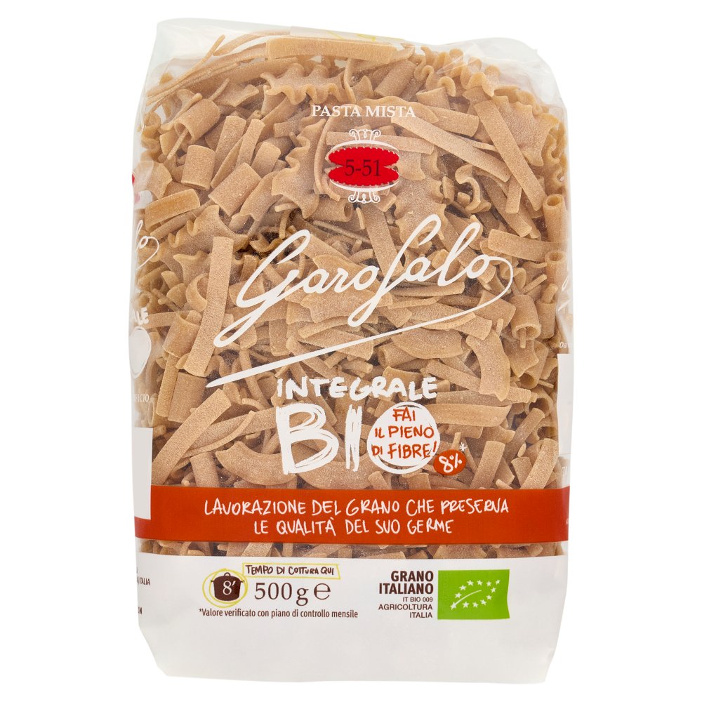 Garofalo Integrale Biologica Pasta Mista N°5-51 Gr.500