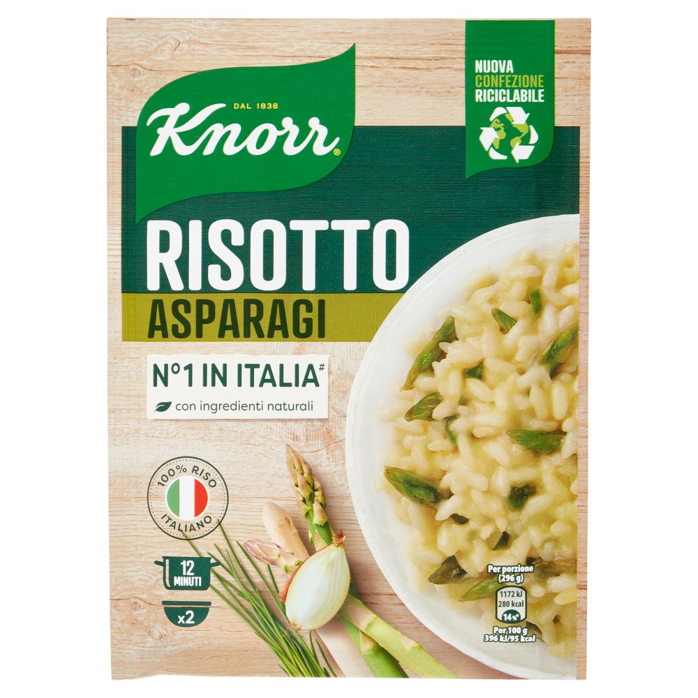 Knorr Risotteria Risotto Asparagi Piu’ Cremoso Gr.175