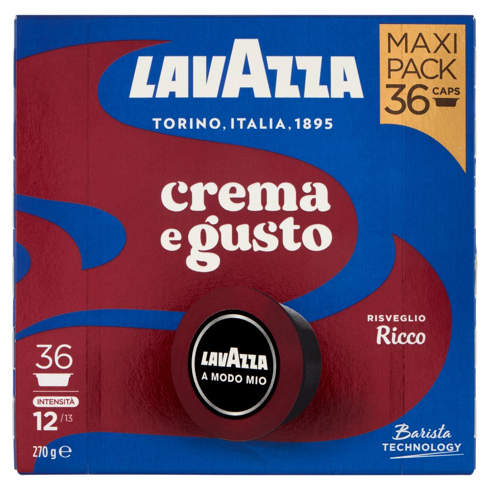 Lavazza A Modo Mio Capsule Caffè Crema e Gusto Ricco Pz.36 Gr.270