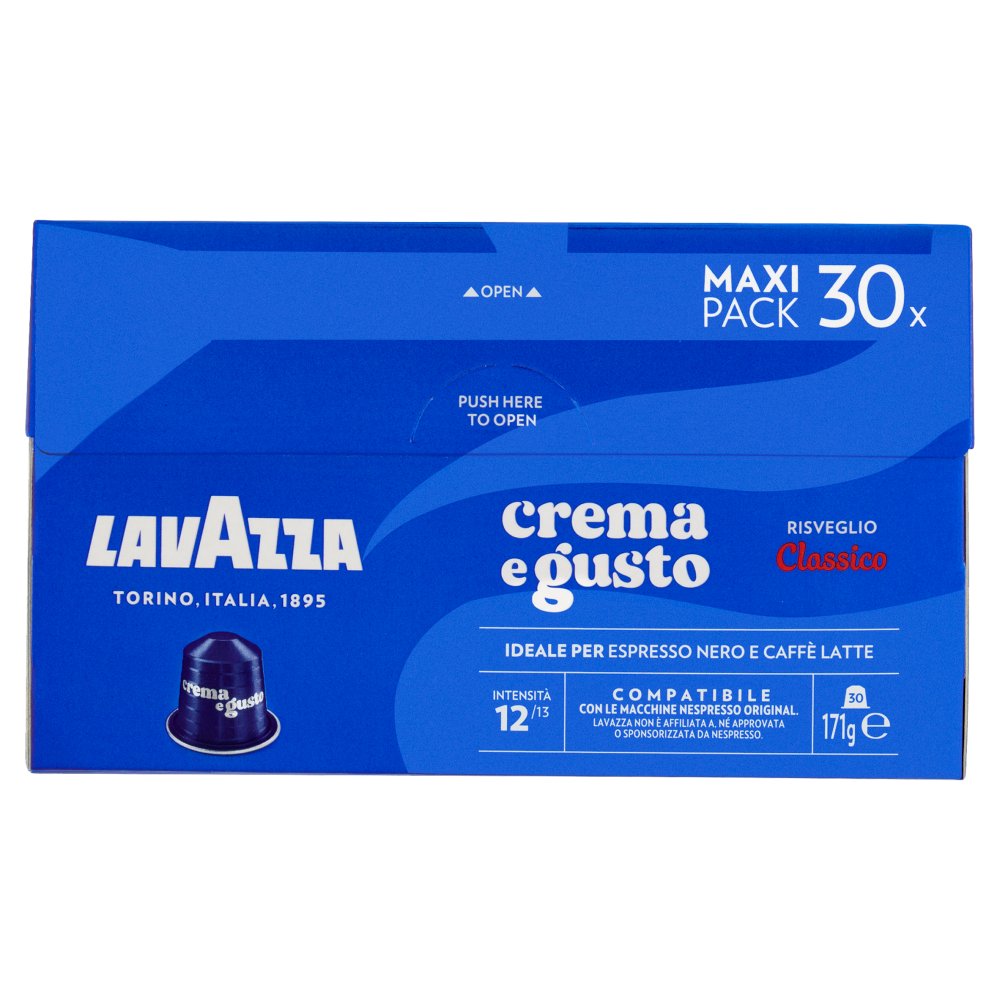 Lavazza Capsule Compatibili Nespresso Original Crema e Gusto Classico Pz.30 Gr.171