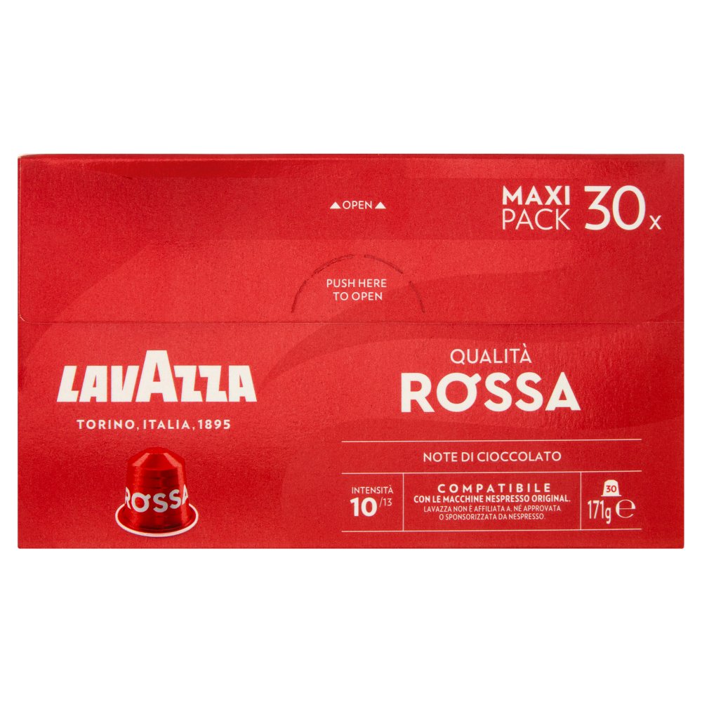 Lavazza Capsule Compatibili Nespresso Original Qualità Rossa Pz.30 Gr.171