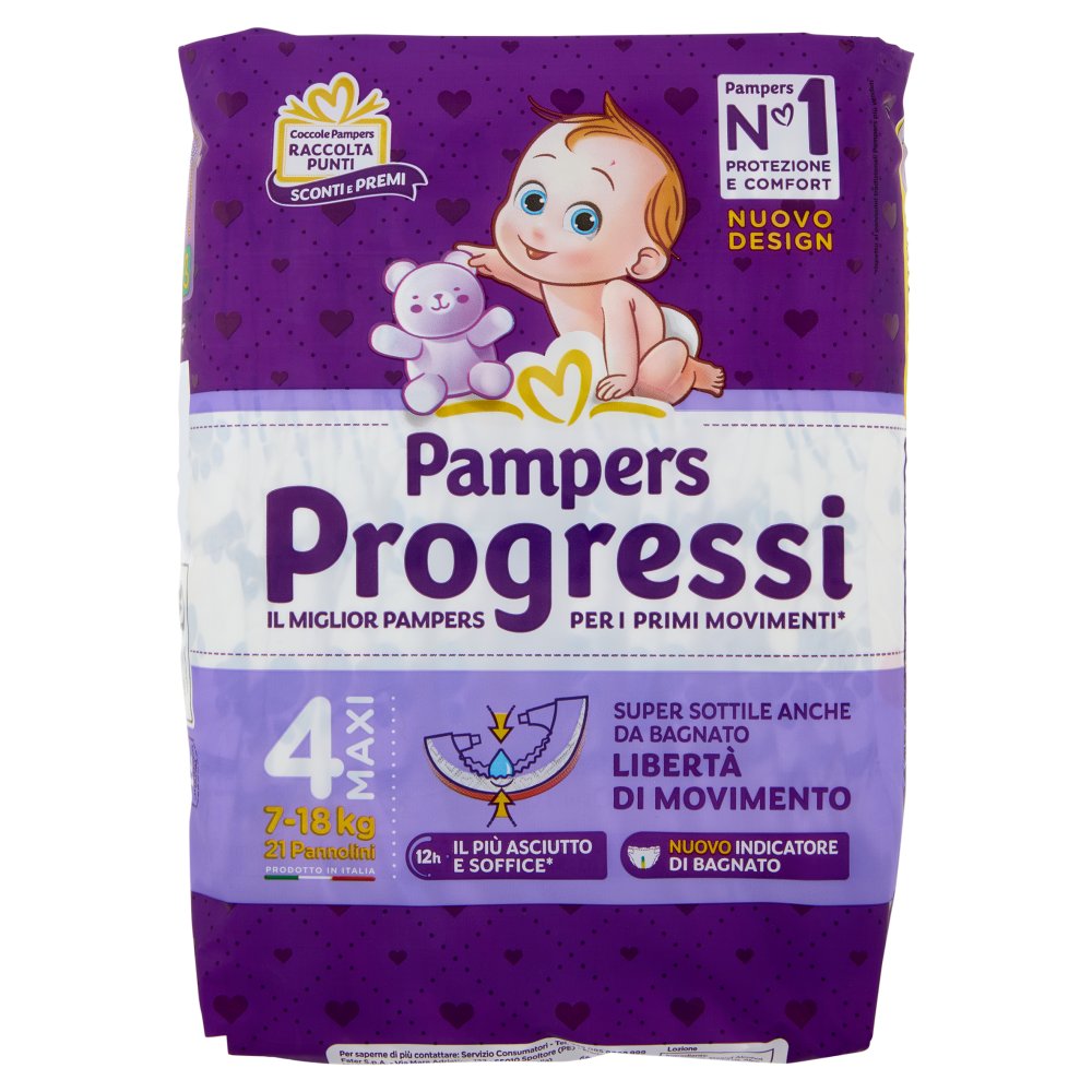 PAMPERS PROGRESSI MAXI X 22 KG. 8-18