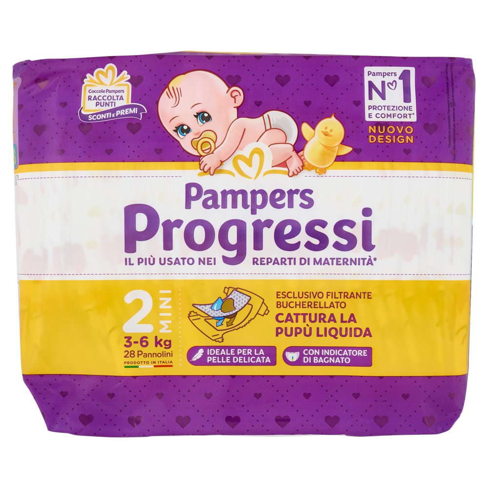 PAMPERS PROGRESSI MINI X 28+2 KG. 3-6