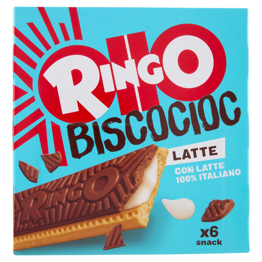 Pavesi Ringo Bisco Cioc con Latte Italiano Gr.162 X12