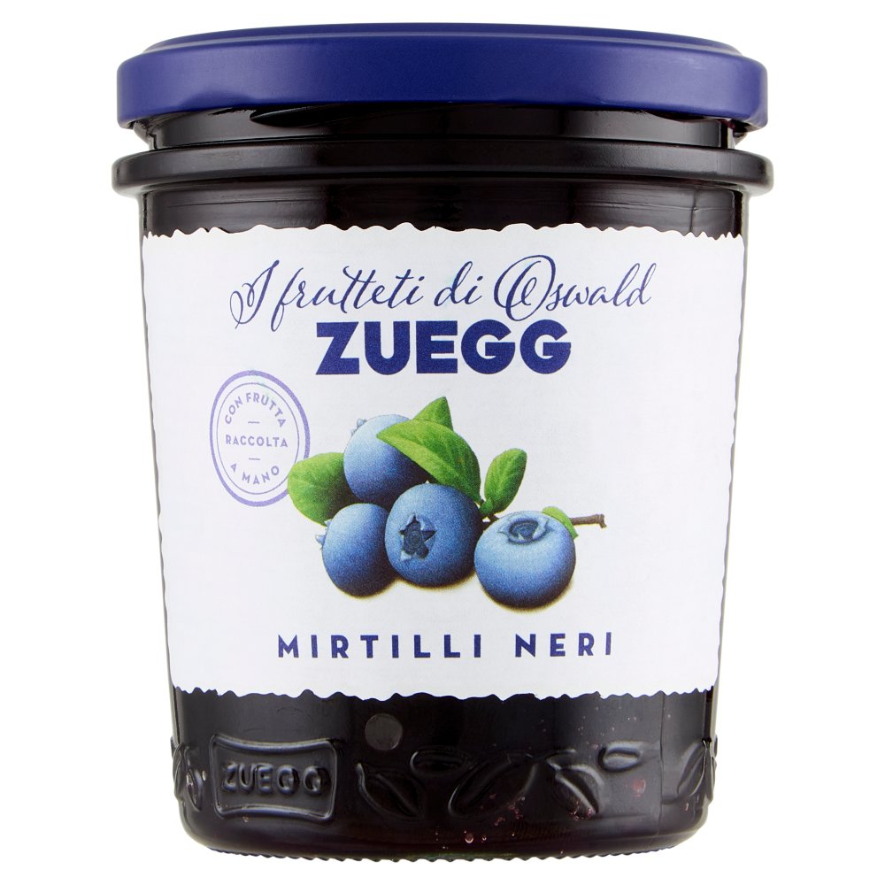 Zuegg Confettura di Mirtilli Neri Selvatici I Frutteti di Oswald Gr.320
