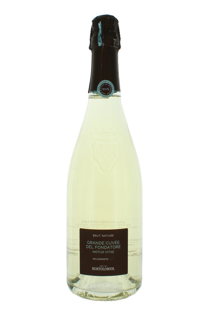 Bortolomiol Grande Cuvee Del Fondatore Motus Vitae Brut Nature Millesimato Rive San Pietro Di Barbozza Valdobbiadene Prosecco Superiore DOCG