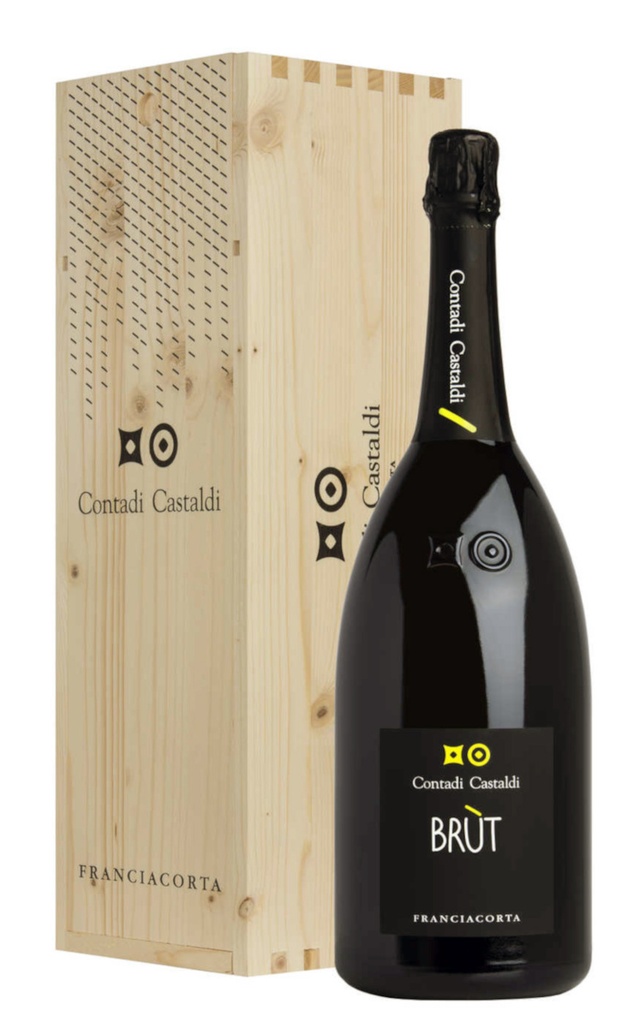 Contadi Castaldi Brut Franciacorta DOCG Jéroboam Cassetta di Legno