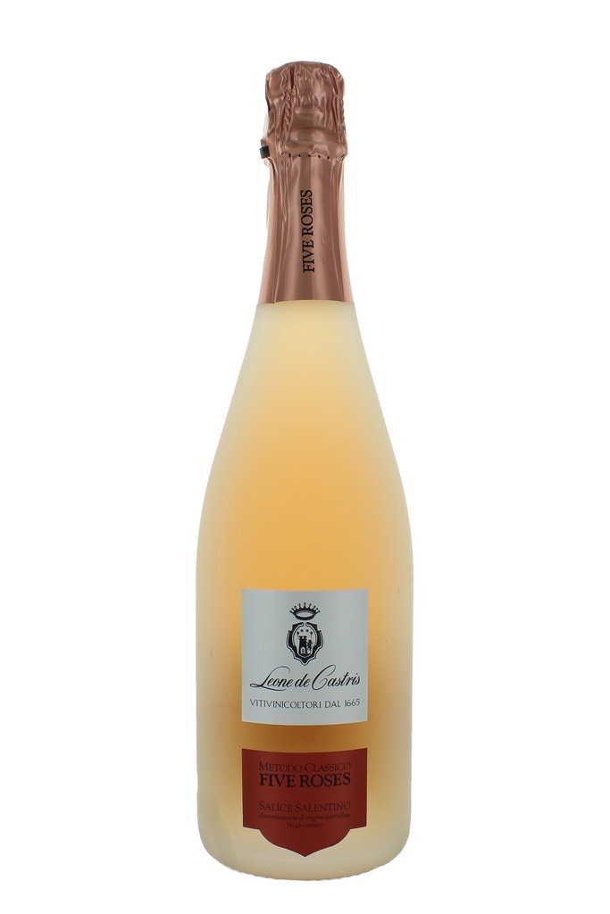 Leone De Castris Spumante Metodo Classico Five Roses Rosé Brut Millesimato Negroamaro Salice Salentino DOC