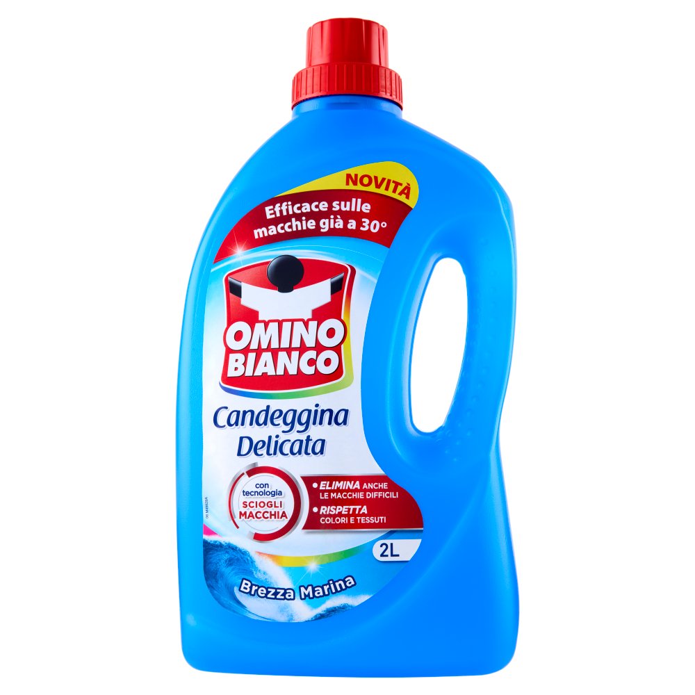 Omino Bianco Candeggina Delicata Profumo Brezza Marina Lt.2