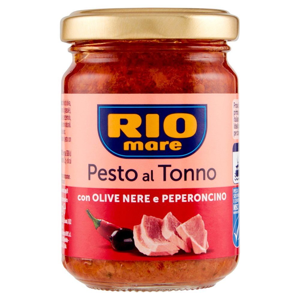 Rio Mare Pesto al Tonno con Olive Nere e Peperoncino Gr.130