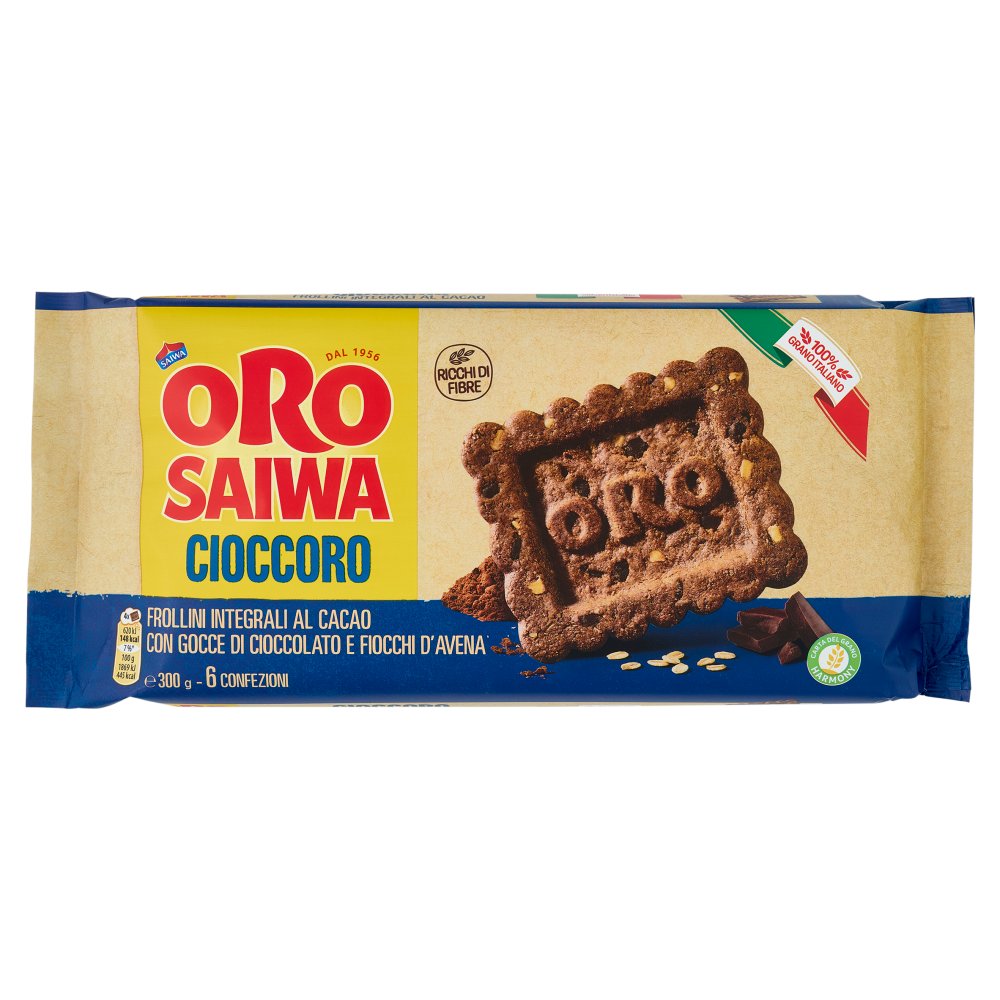 ORO SAIWA BISCOTTI INTEGRALI CACAO