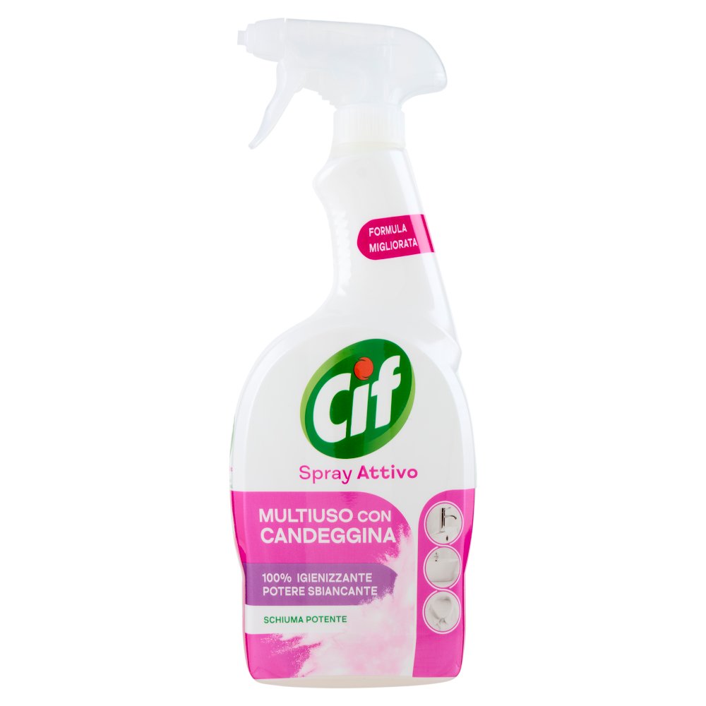 Cif Spray Attivo Multiuso con Candeggina Ml.650