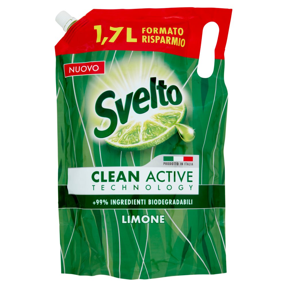 Svelto Detersivo Piatti Limone Ecoricarica Lt.1,7