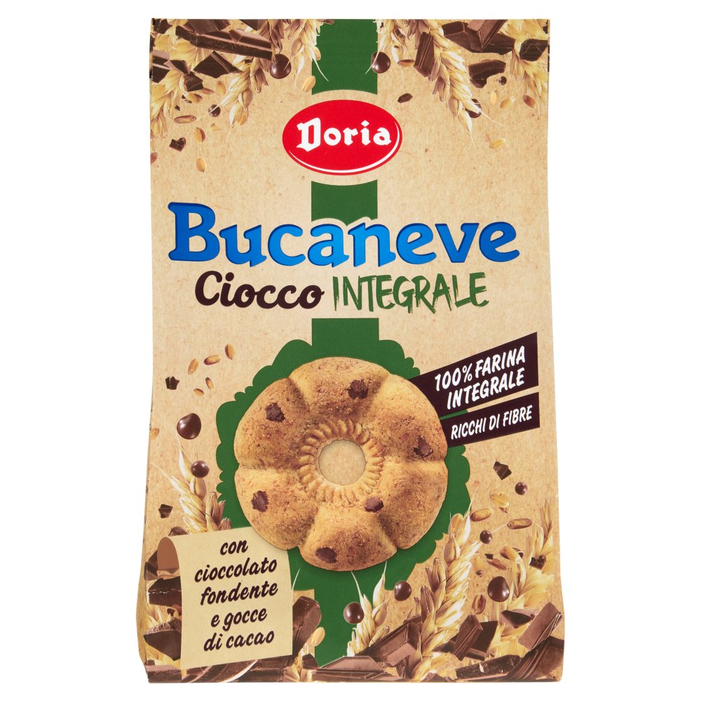 Doria Biscotti Bucaneve Ciocco Integrale Gr.300