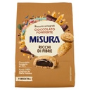 Misura Fibrextra Biscotti Integrali con Morbido Ripieno al Cioccolato Fondente Gr.260