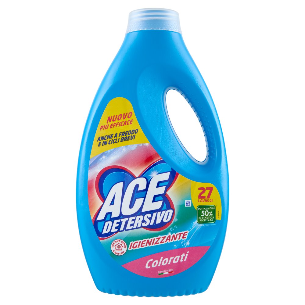 Ace Detersivo Liquido per Lavatrice Igienizzante Color 27 Lavaggi