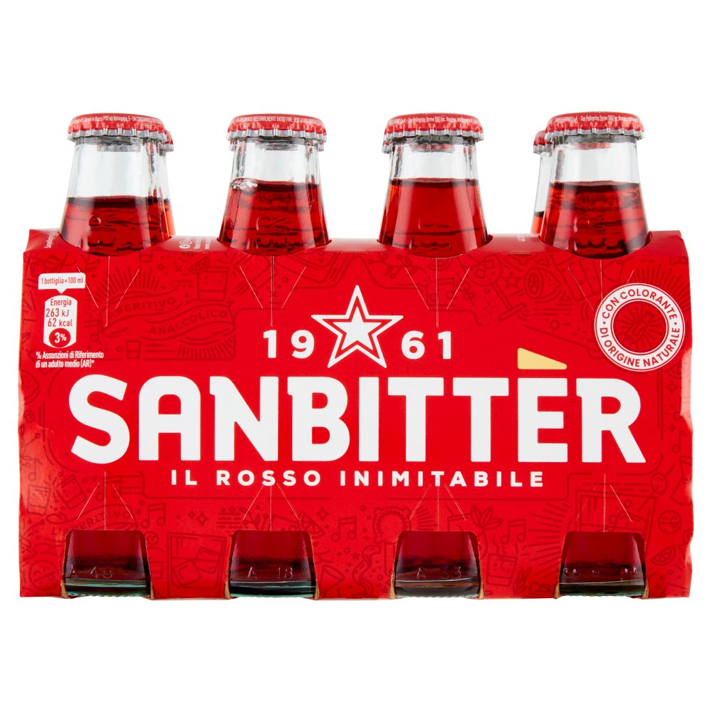 Sanpellegrino Sanbitter Rosso Cl.10 X Bt.8