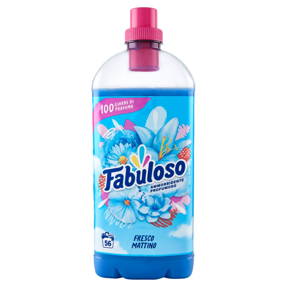Fabuloso Ammorbidente Concentrato Fresco Mattino 56 Lavaggi Lt.1,25