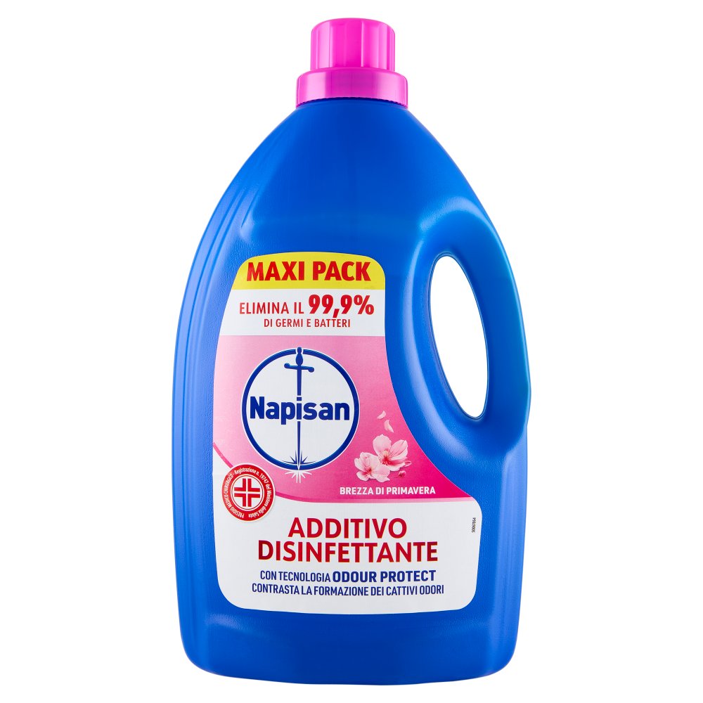 Napisan Additivo Smacchiante Disinfettante per Bucato Profumo di Primavera Lt.2,2
