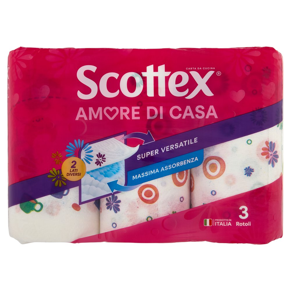 Scottex Amore di Casa Carta da Cucina 3 Rotoli
